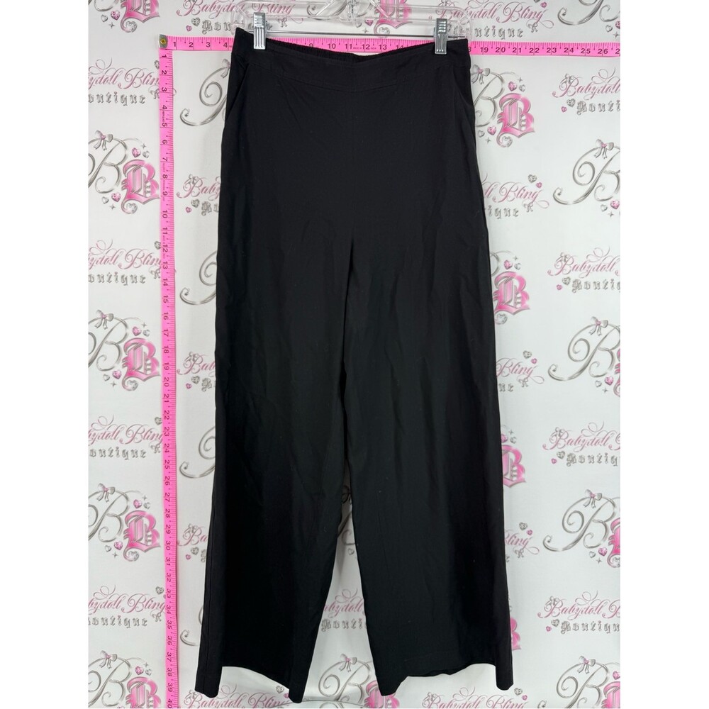 Part two pants Black Wide-Leg Pull-On Pants - Sleek Everyday Style